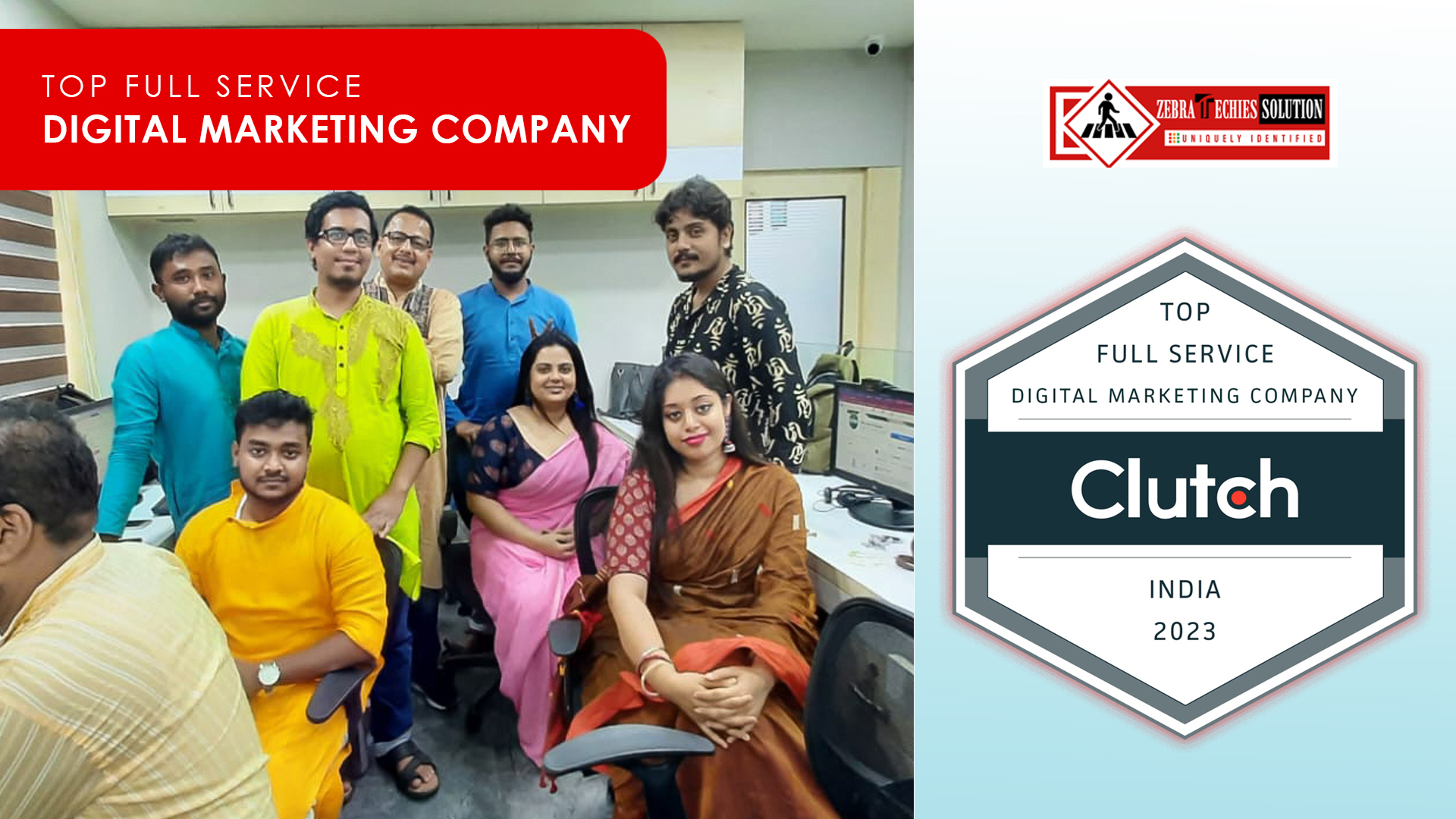 Zebra Techies Solution Ranks as the Top Full-Service Digital Marketing Company by Clutch